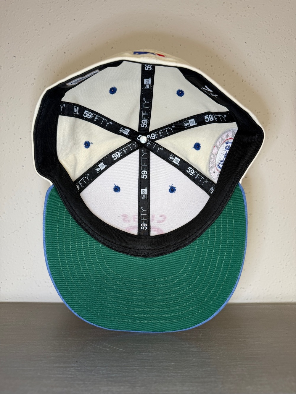 Chicago Cubs MLB 7 1/4 59Fifty New Era Hat Fitted White Cap All Star Patch - Picture 6 of 7
